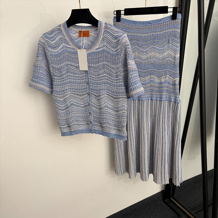Women'S Fashion Knitwear - 디자이너 가을 니트 스커트 세트 여성용