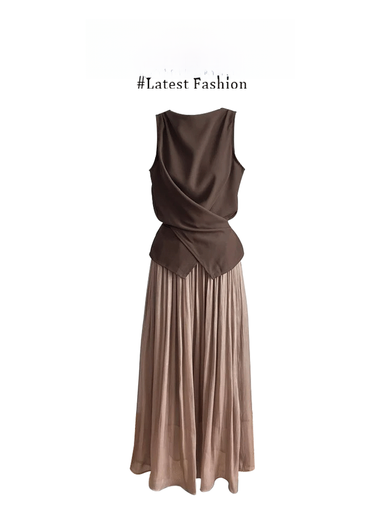 Women Fashion Over The Years - 팍연2025 럭셔리 캐주얼 크로스오버 탑 와이드