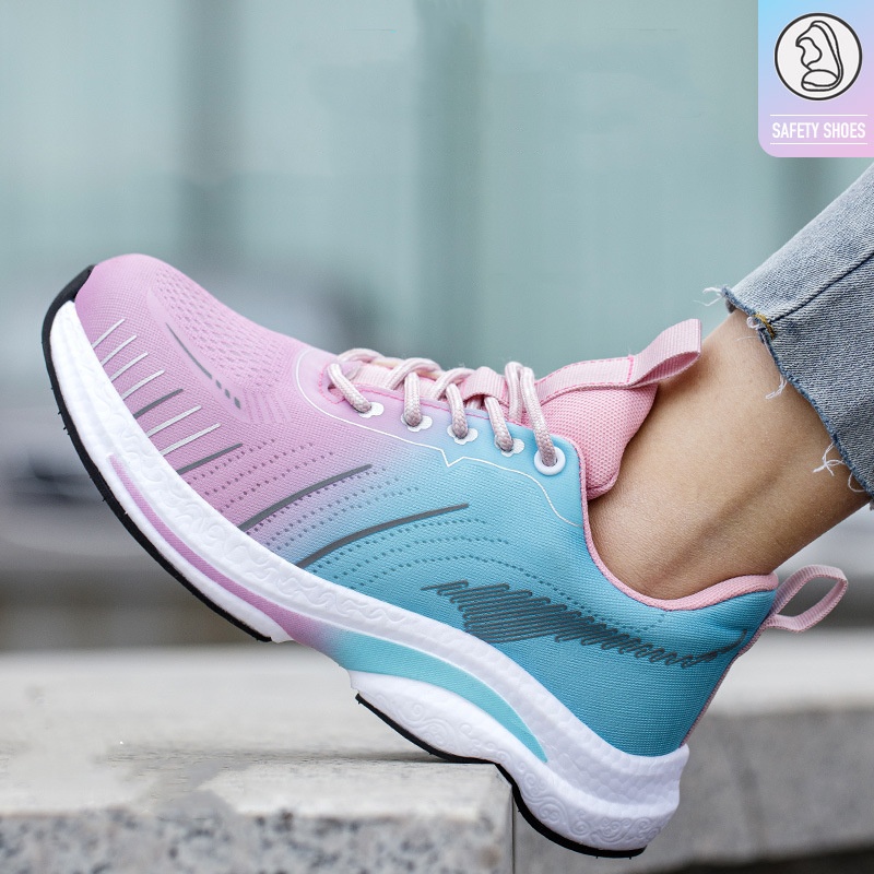 여성 패션 통기성 강철 발가락 보호대 작업화 에어 메쉬 - Sneakers Fashion Women 리뷰 및 가격