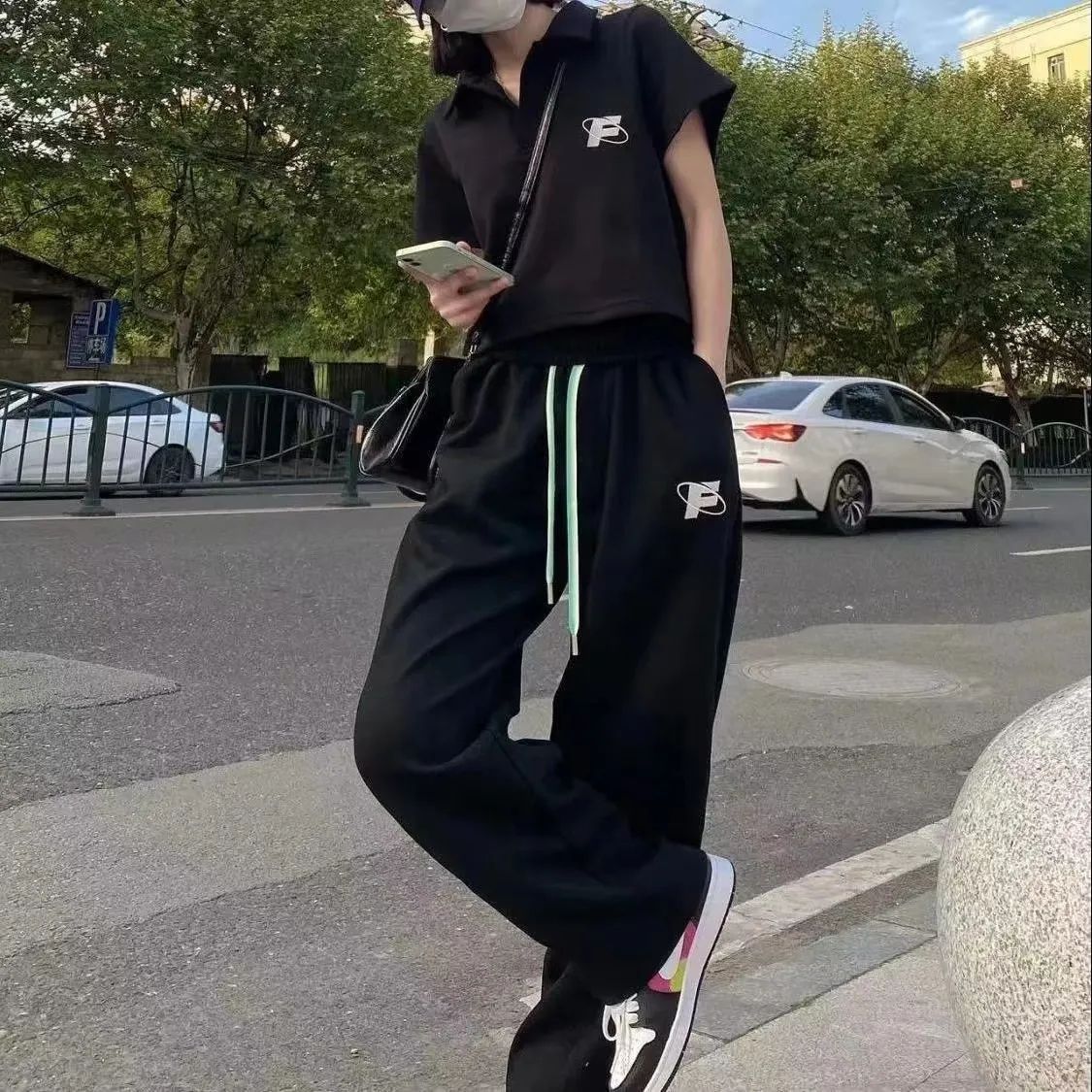 여아용 캐주얼 스포츠 세트, 루즈핏 반팔 바지 투피스  - Wide Leg Palazzo Pants 리뷰 및 가격