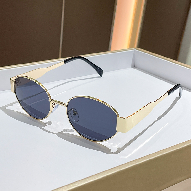 여성용 트렌디한 라운드 프레임 메탈 선글라스, 패셔너블 - Women'S Fashion Eyeglass Frames 리뷰 및 가격