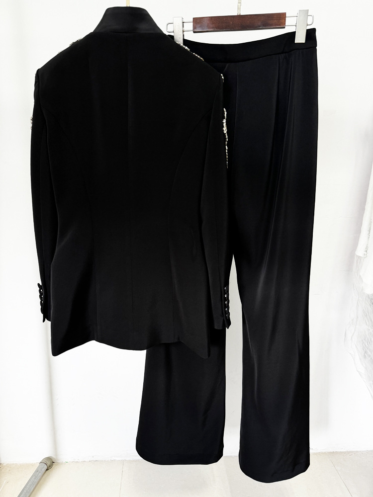 하이 스트리트 최신 2026 디자이너 정장 여성용 비즈 - Wide Leg Palazzo Pants 리뷰 및 가격