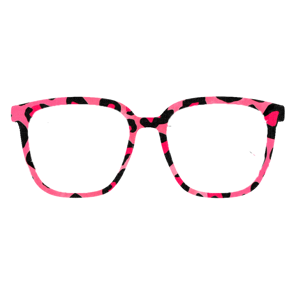 트렌디 한 무지개 표범 인쇄 사각형 안경 프레임 여성  - Women'S Fashion Eyeglass Frames 리뷰 및 가격