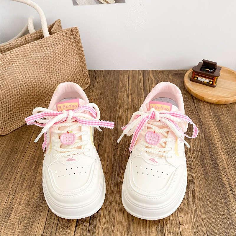 도파민 디자인의 보드 슈즈, 소형, 두꺼운 밑창, 패셔 - Sneakers Fashion Women 리뷰 및 가격