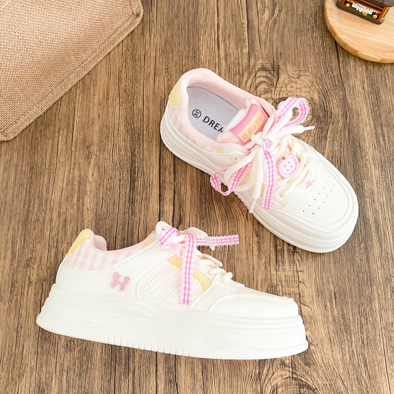 도파민 디자인의 보드 슈즈, 소형, 두꺼운 밑창, 패셔 - Sneakers Fashion Women 리뷰 및 가격