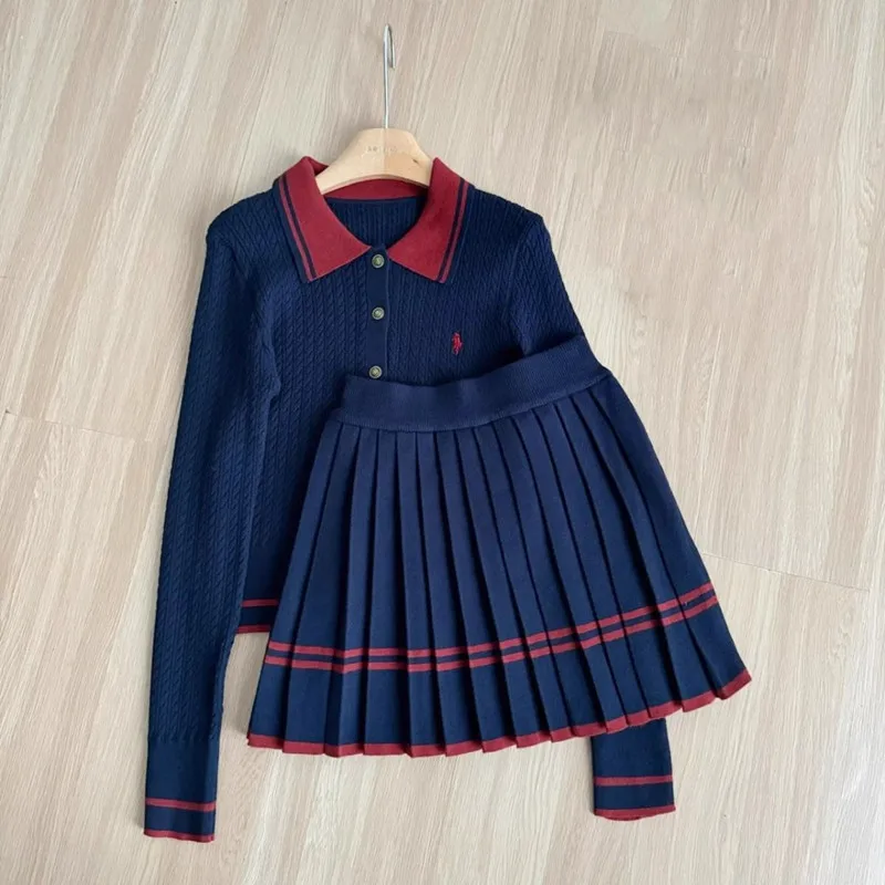 가을, 겨울 한국어 버전 새로운 니트 세트 달콤한 대학 - Women'S Fashion Knitwear 리뷰 및 가격