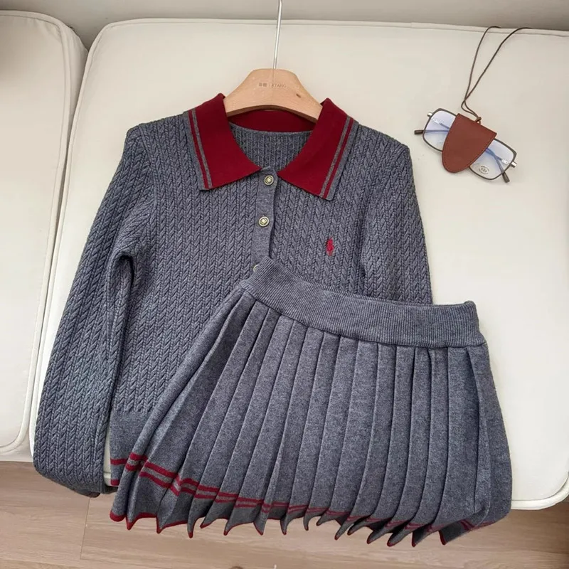 가을, 겨울 한국어 버전 새로운 니트 세트 달콤한 대학 - Women'S Fashion Knitwear 리뷰 및 가격