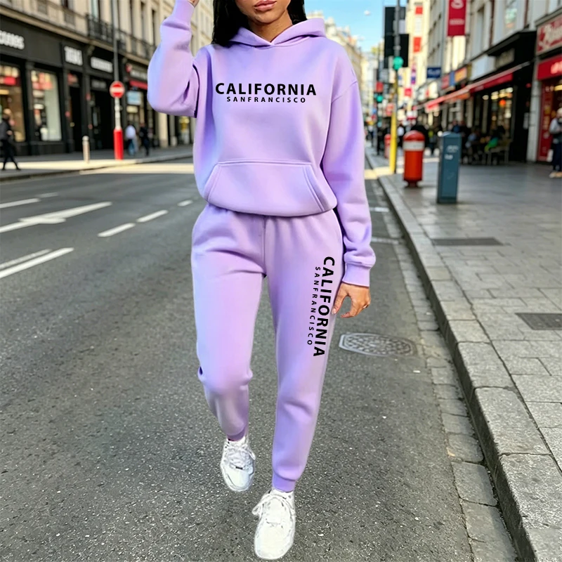 도시적인 캐주얼 패션 후드 조거 수트 가을 겨울 의상  - Women'S Fashion Hoodies 리뷰 및 가격