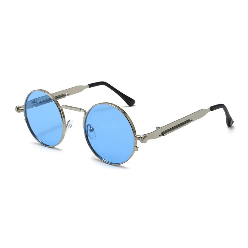 빈티지 금속 프레임 라운드 선글라스 여성 남성 펑크 원 - Women'S Fashion Eyeglass Frames 리뷰 및 가격