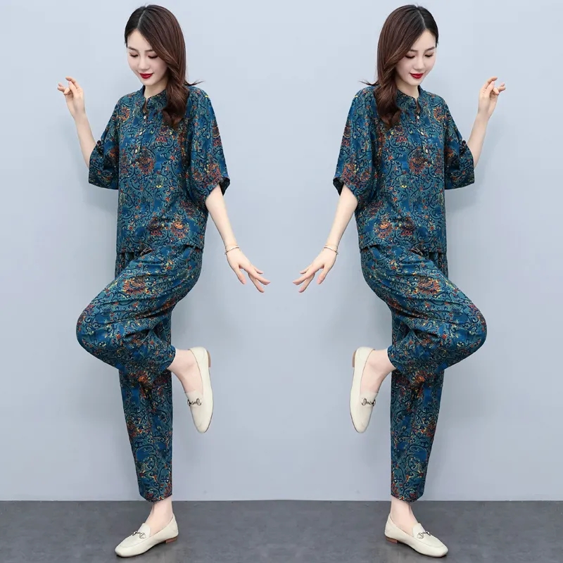 중년 여성 여름 슈트 2026 신상 패션 나이를 감춰주 - Wide Leg Palazzo Pants 리뷰 및 가격