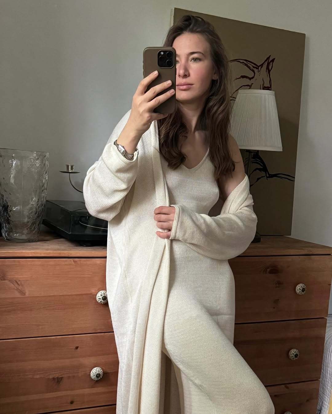 Hirsionsan 소프트 루즈 세트 여성 두 조각 긴 - Women'S Fashion Knitwear 리뷰 및 가격