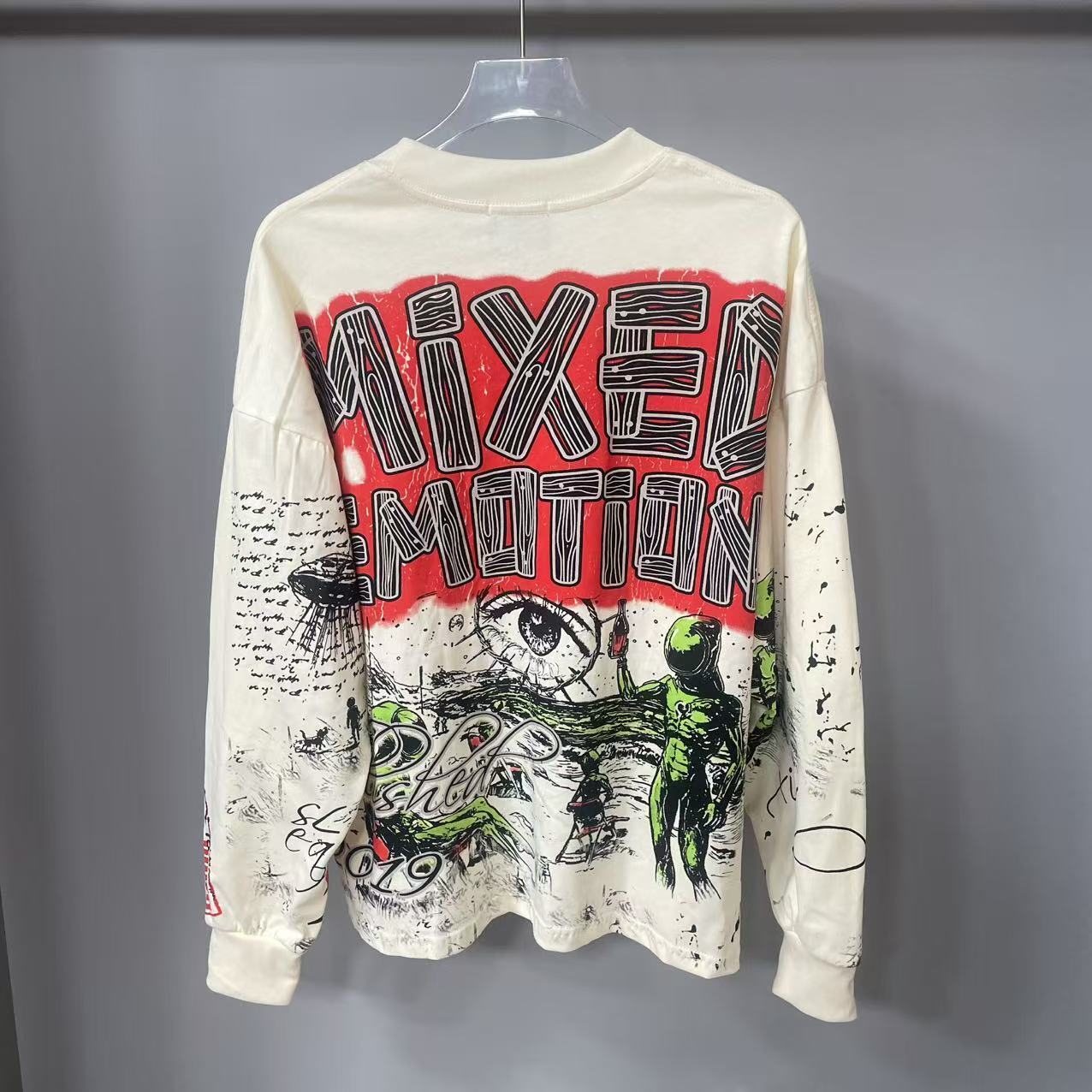 고품질 디자이너 MIXED-EMOTION 긴팔 티셔츠  - Women'S Fashion Hoodies 리뷰 및 가격