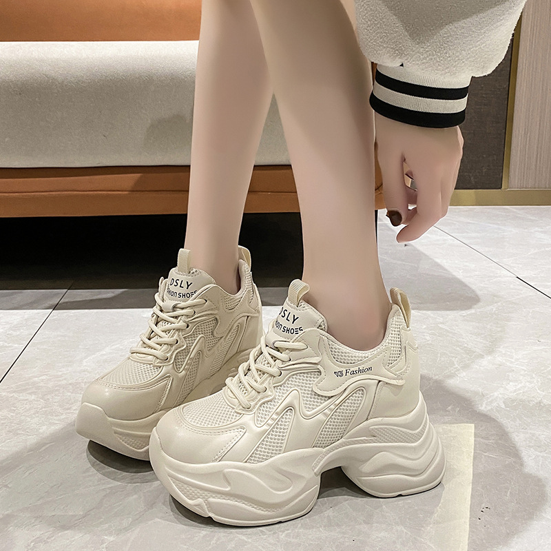 여성용 키높이 스니커즈 봄 여름 신상 두꺼운 밑창 신발 - Sneakers Fashion Women 리뷰 및 가격