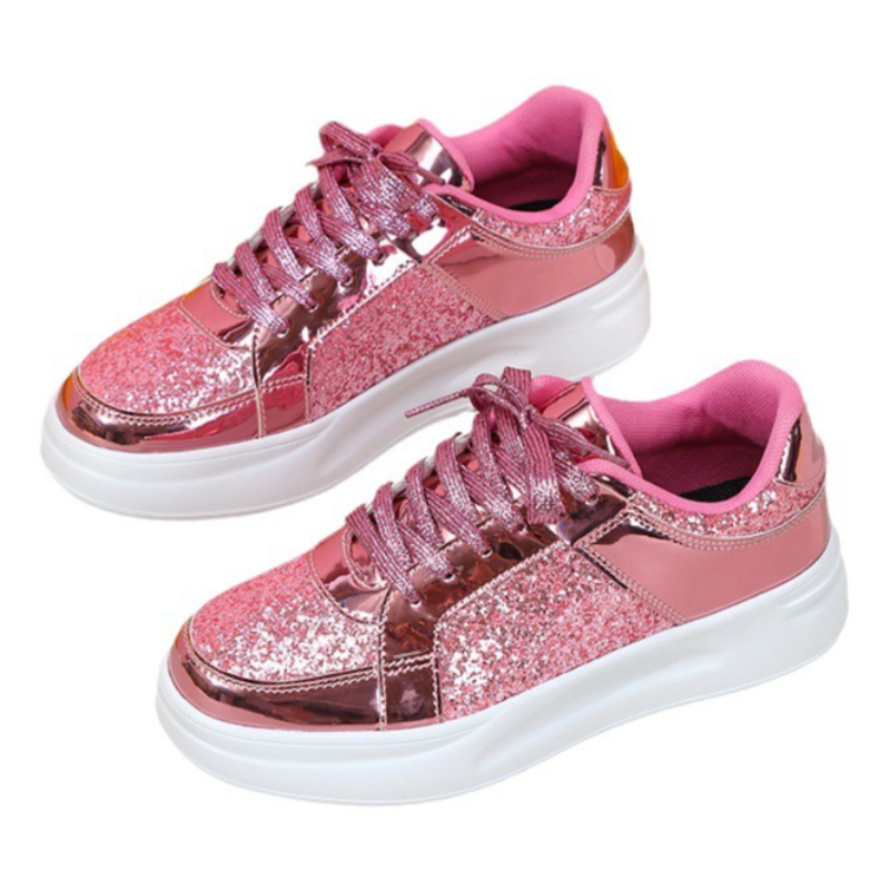 패션 스팽글 슈즈 여성 캐주얼 워킹화 트렌디한 두꺼운  - Sneakers Fashion Women 리뷰 및 가격