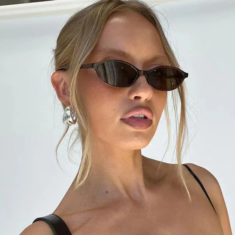 레트로 타원형 프레임 선글라스 패션 여성 트렌디한 작은 - Women'S Fashion Eyeglass Frames 리뷰 및 가격