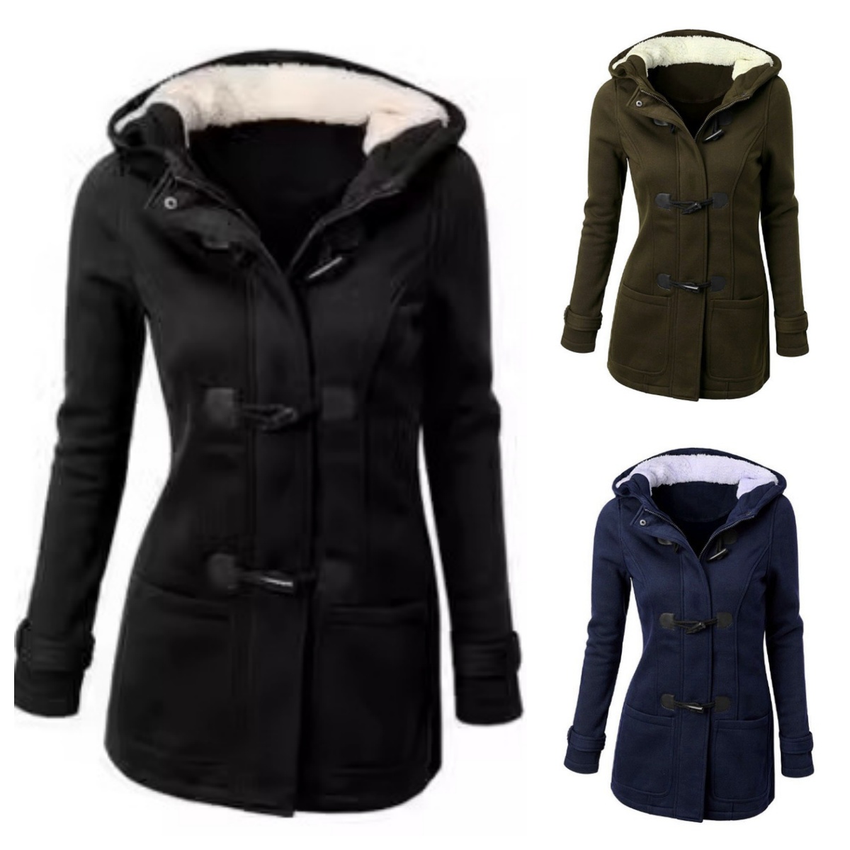 아마존 후드 클래식 카우 혼 버튼 재킷 코튼 코트 여성 - Women'S Fashion Jackets Amazon 리뷰 및 가격