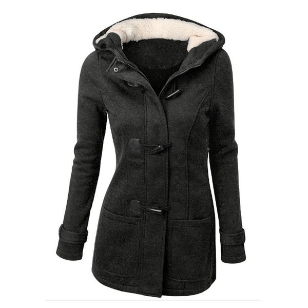 아마존 후드 클래식 카우 혼 버튼 재킷 코튼 코트 여성 - Women'S Fashion Jackets Amazon 리뷰 및 가격