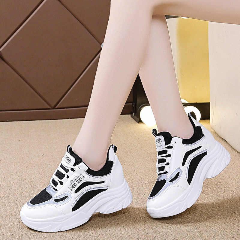 여성용 인트렌디 아빠 신발, 두꺼운 밑창 키높이 신발, - Sneakers Fashion Women 리뷰 및 가격