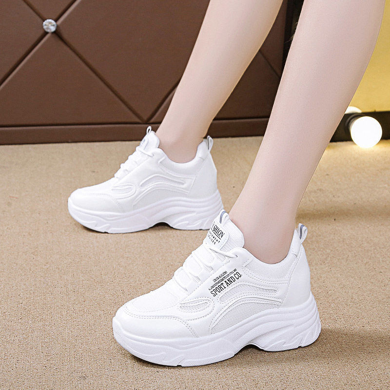 여성용 인트렌디 아빠 신발, 두꺼운 밑창 키높이 신발, - Sneakers Fashion Women 리뷰 및 가격