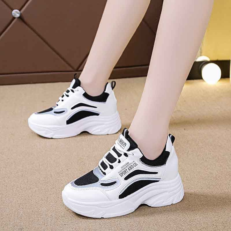 여성용 인트렌디 아빠 신발, 두꺼운 밑창 키높이 신발, - Sneakers Fashion Women 리뷰 및 가격