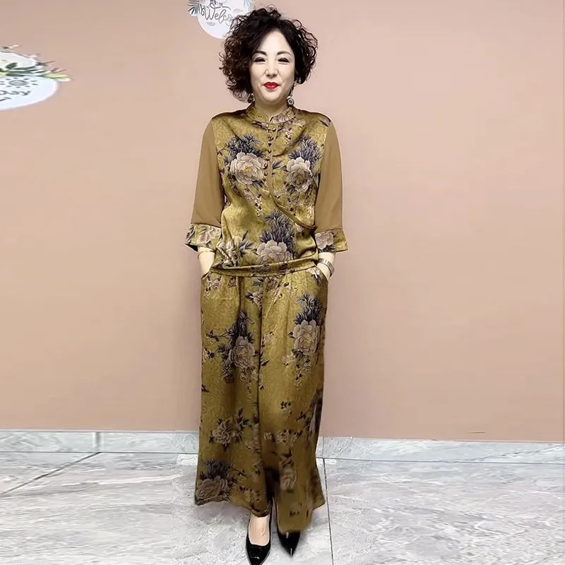 2025 와이드 레그 바지 세트, 중년 및 고령자, 루 - Wide Leg Palazzo Pants 리뷰 및 가격