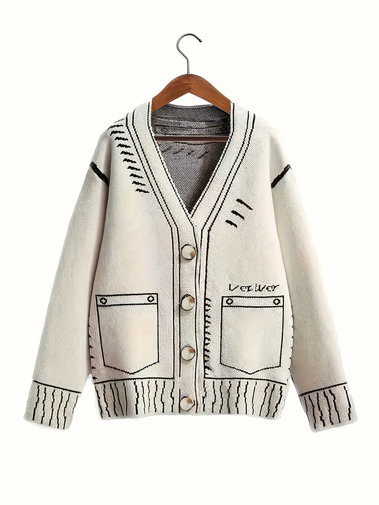 플러스 사이즈 여성용 버튼업 가디건 가을 겨울 파인 라 - Women'S Fashion Knitwear 리뷰 및 가격
