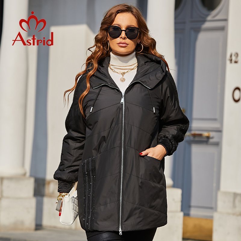 Astrid-파카 플러스 사이즈 패딩 코트 후드 패션  - Women'S Fashion Long Coat 리뷰 및 가격