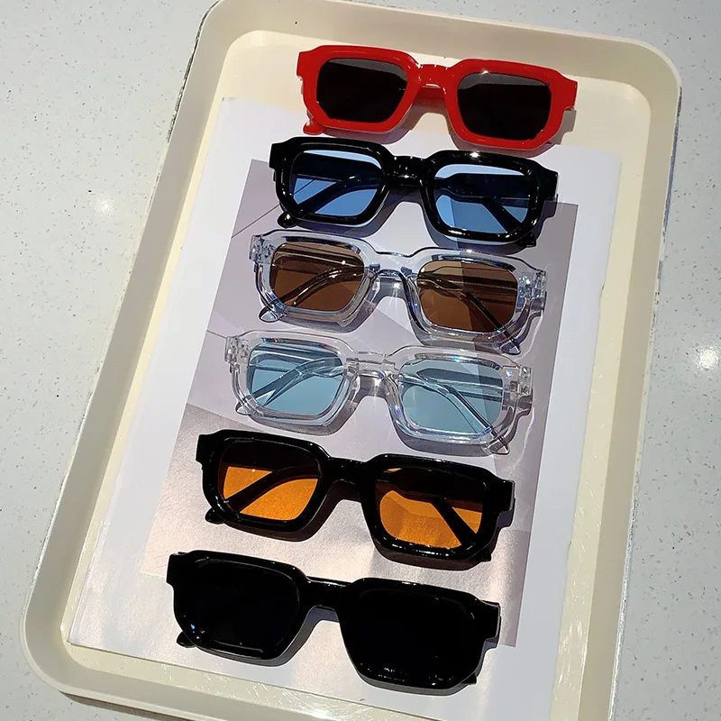 빈티지 직사각형 프레임 선글라스 야외 남성 선글라스 럭 - Women'S Fashion Eyeglass Frames 리뷰 및 가격