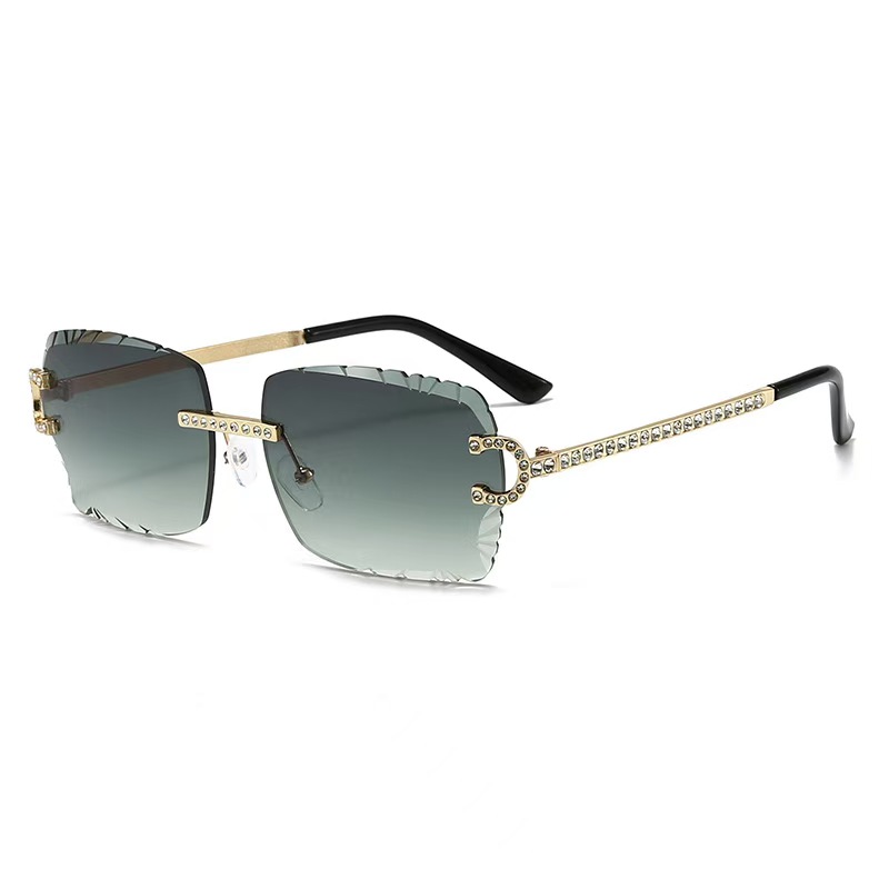 패션 무테 사각형 선글라스 빈티지 다이아몬드 브랜드 디 - Women'S Fashion Eyeglass Frames 리뷰 및 가격