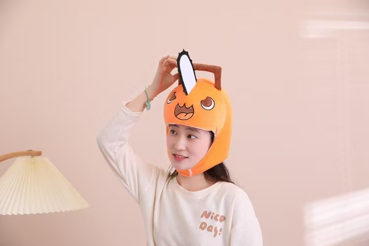 애니메이션 체인소맨 포치타 코스프레 플러시 헤드기어 캡 - Women'S Fashion Hoodies 리뷰 및 가격