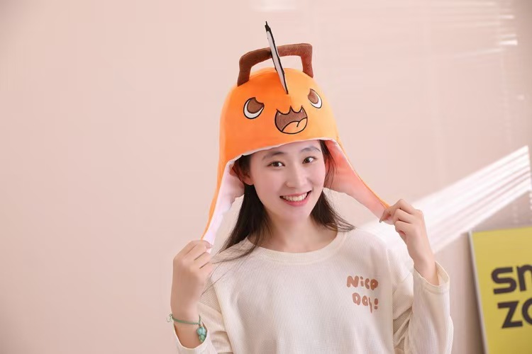 애니메이션 체인소맨 포치타 코스프레 플러시 헤드기어 캡 - Women'S Fashion Hoodies 리뷰 및 가격