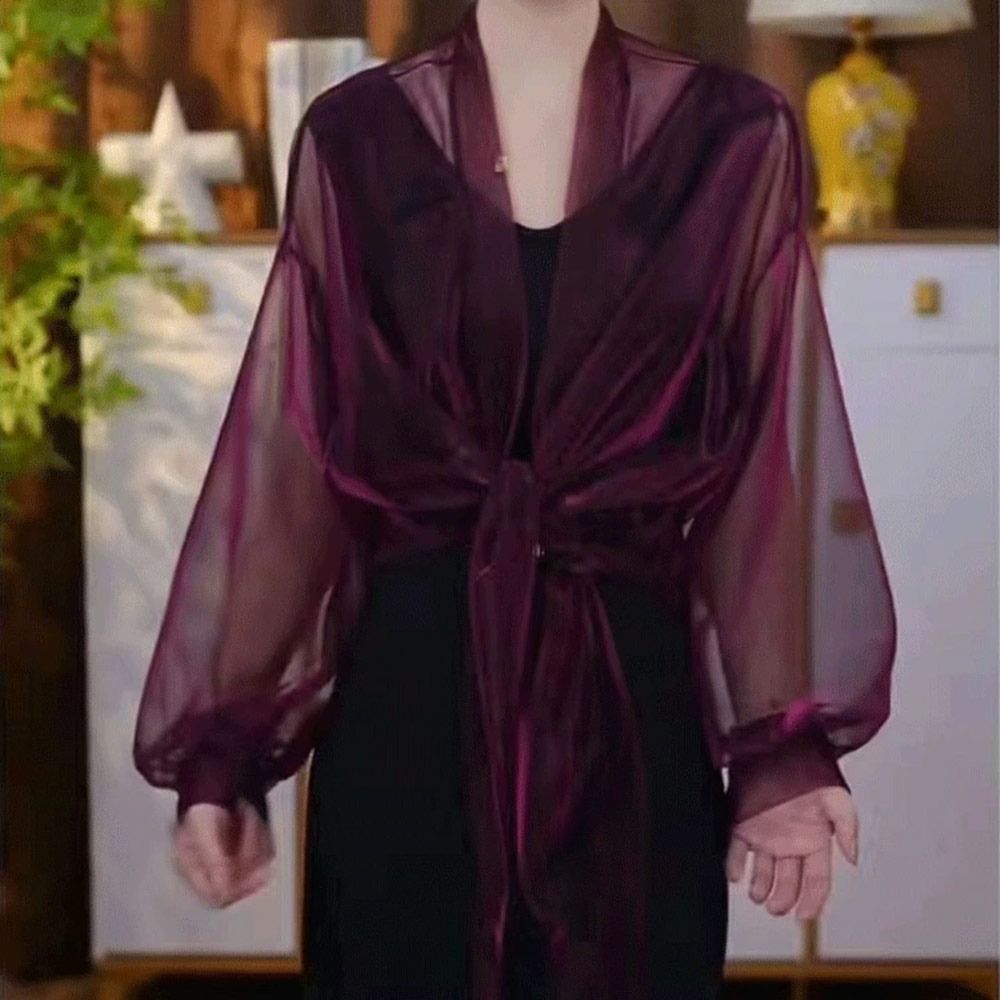 봄 여름을위한 패션 얇은 Tulle 목도리 양산 선 스 - Women'S Fashion Knitwear 리뷰 및 가격