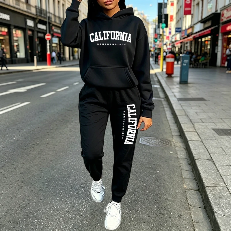도시 캐주얼 패션 후드 조거 수트 가을 겨울 의상 20 - Women'S Fashion Hoodies 리뷰 및 가격