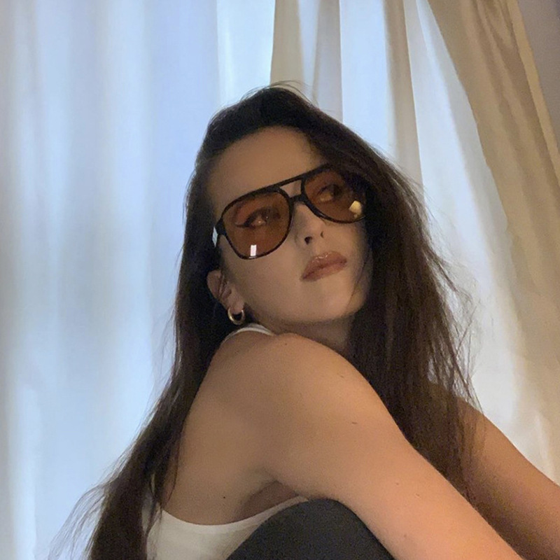 새로운 빈티지 클래식 디자이너 더블 브리지 파일럿 선글 - Women'S Fashion Eyeglass Frames 리뷰 및 가격