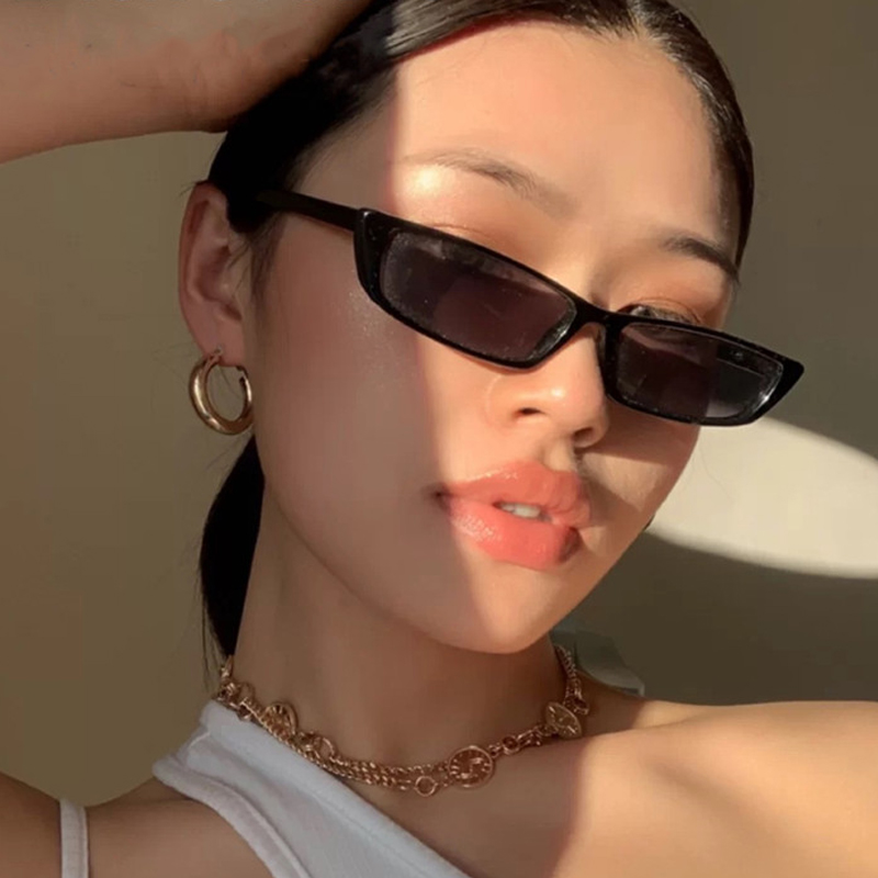 작은 직사각형 선글라스 패션 여성 레트로 작은 프레임  - Women'S Fashion Eyeglass Frames 리뷰 및 가격