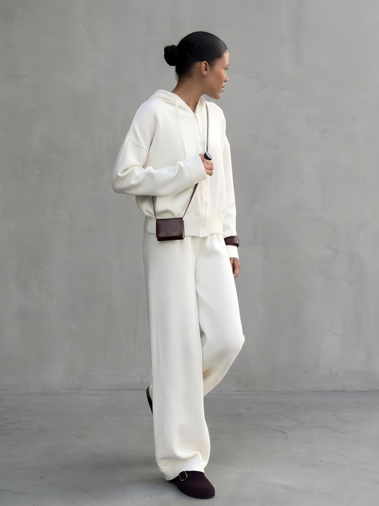 Wolfeel 여성 캐주얼 투피스 세련된 지퍼 드로스트 - Wide Leg Palazzo Pants 리뷰 및 가격