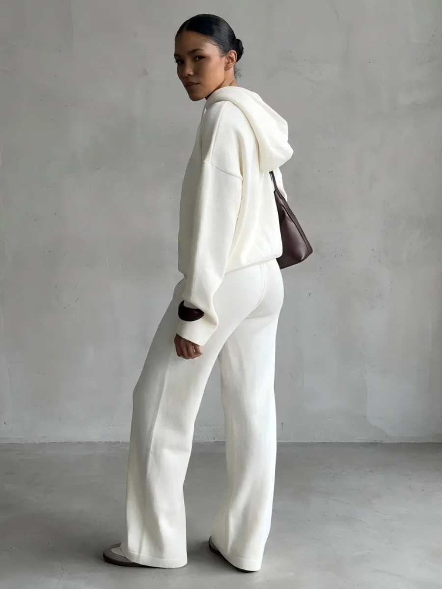 Wolfeel 여성 캐주얼 투피스 세련된 지퍼 드로스트 - Wide Leg Palazzo Pants 리뷰 및 가격