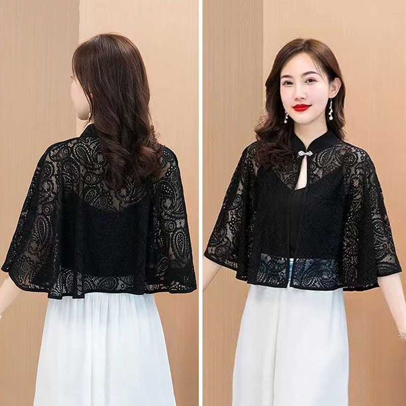 봄 여름 숄 코트 얇은 스카프 긴팔 레이스 여성스러운  - Women'S Fashion Knitwear 리뷰 및 가격