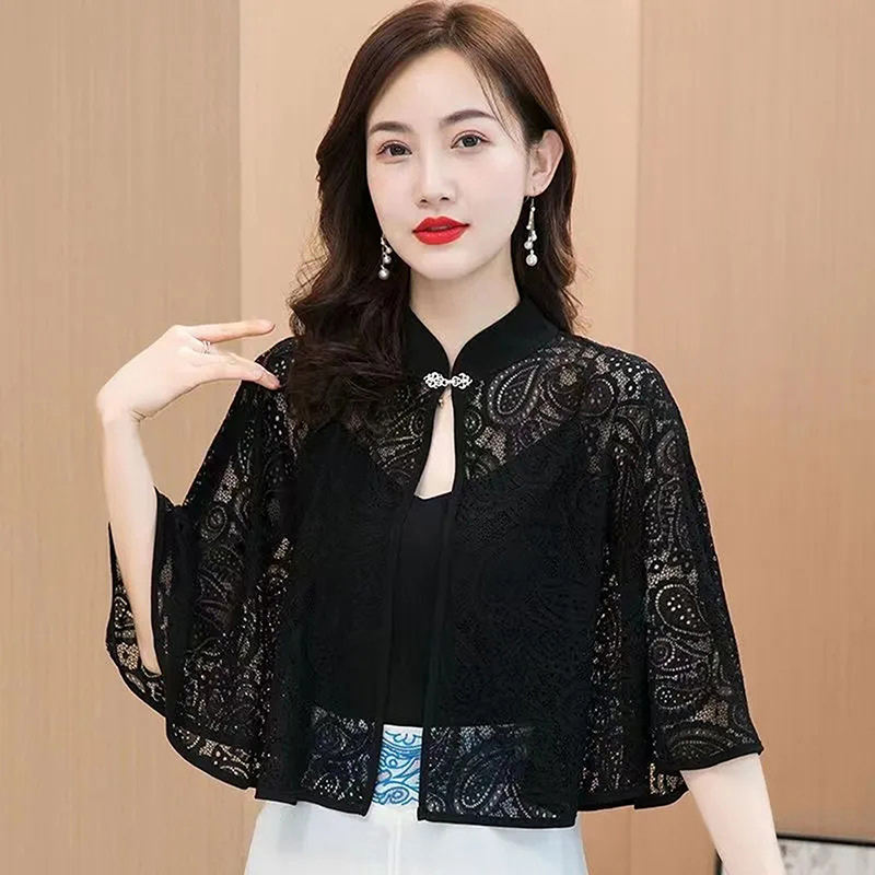 봄 여름 숄 코트 얇은 스카프 긴팔 레이스 여성스러운  - Women'S Fashion Knitwear 리뷰 및 가격