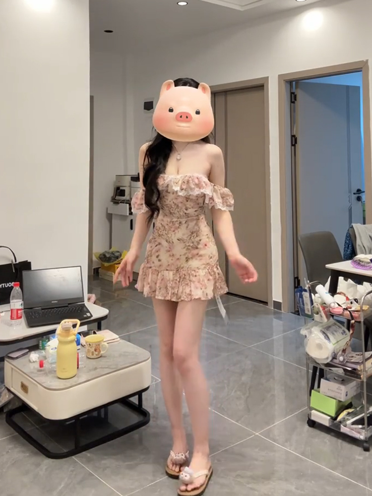 섹시하고 순수한 꽃무늬 튜브탑 드레스, 여름 디자인 원 - Printed Wrap Skirt 리뷰 및 가격