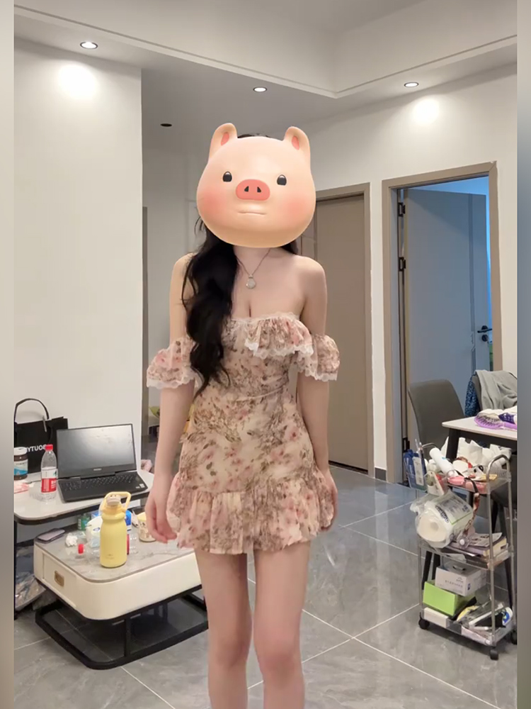 섹시하고 순수한 꽃무늬 튜브탑 드레스, 여름 디자인 원 - Printed Wrap Skirt 리뷰 및 가격