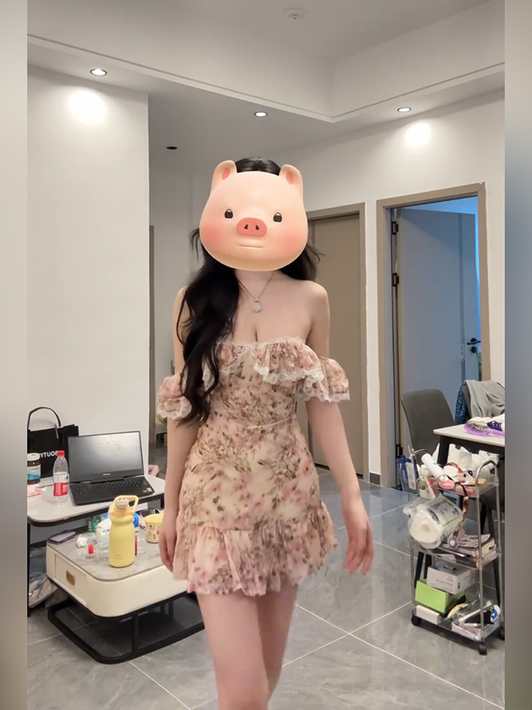 섹시하고 순수한 꽃무늬 튜브탑 드레스, 여름 디자인 원 - Printed Wrap Skirt 리뷰 및 가격