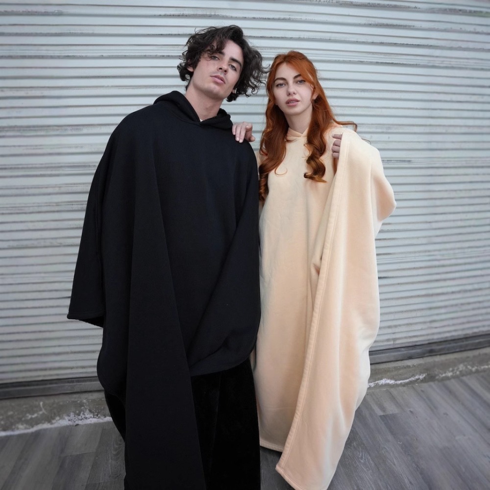 좋은 품질의 인디오 망토 후드티 펑크 루즈 단색 남성  - Women'S Fashion Hoodies 리뷰 및 가격
