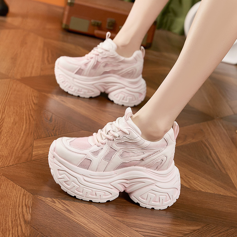 여성 패션 청키 플랫폼 스니커즈 통기성 메쉬 미끄럼 방 - Sneakers Fashion Women 리뷰 및 가격