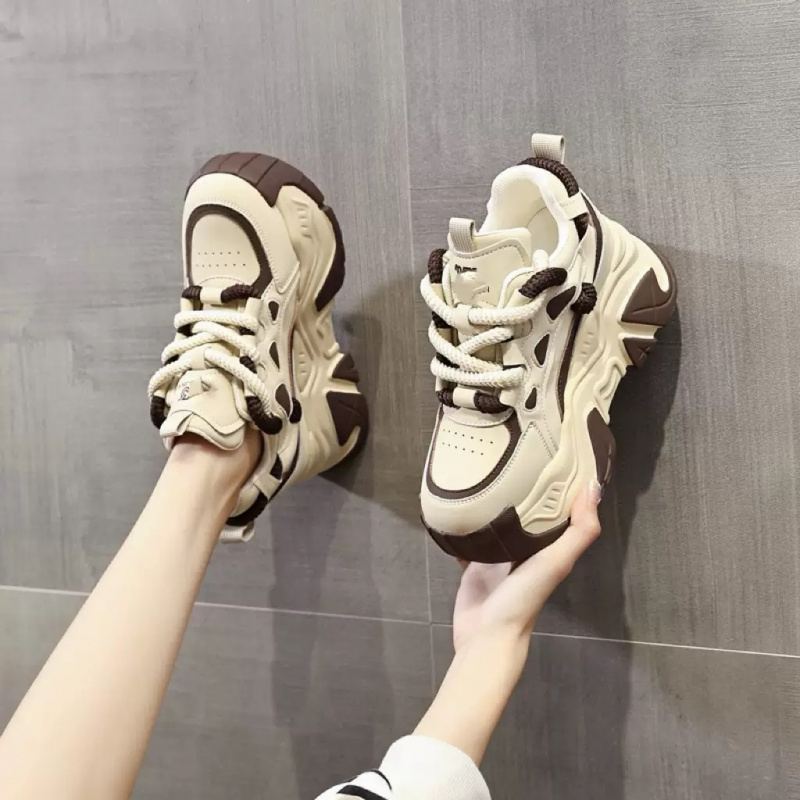 2026년 신상 여성용 가죽 키높이 슈즈, 캐주얼 패션 - Sneakers Fashion Women 리뷰 및 가격